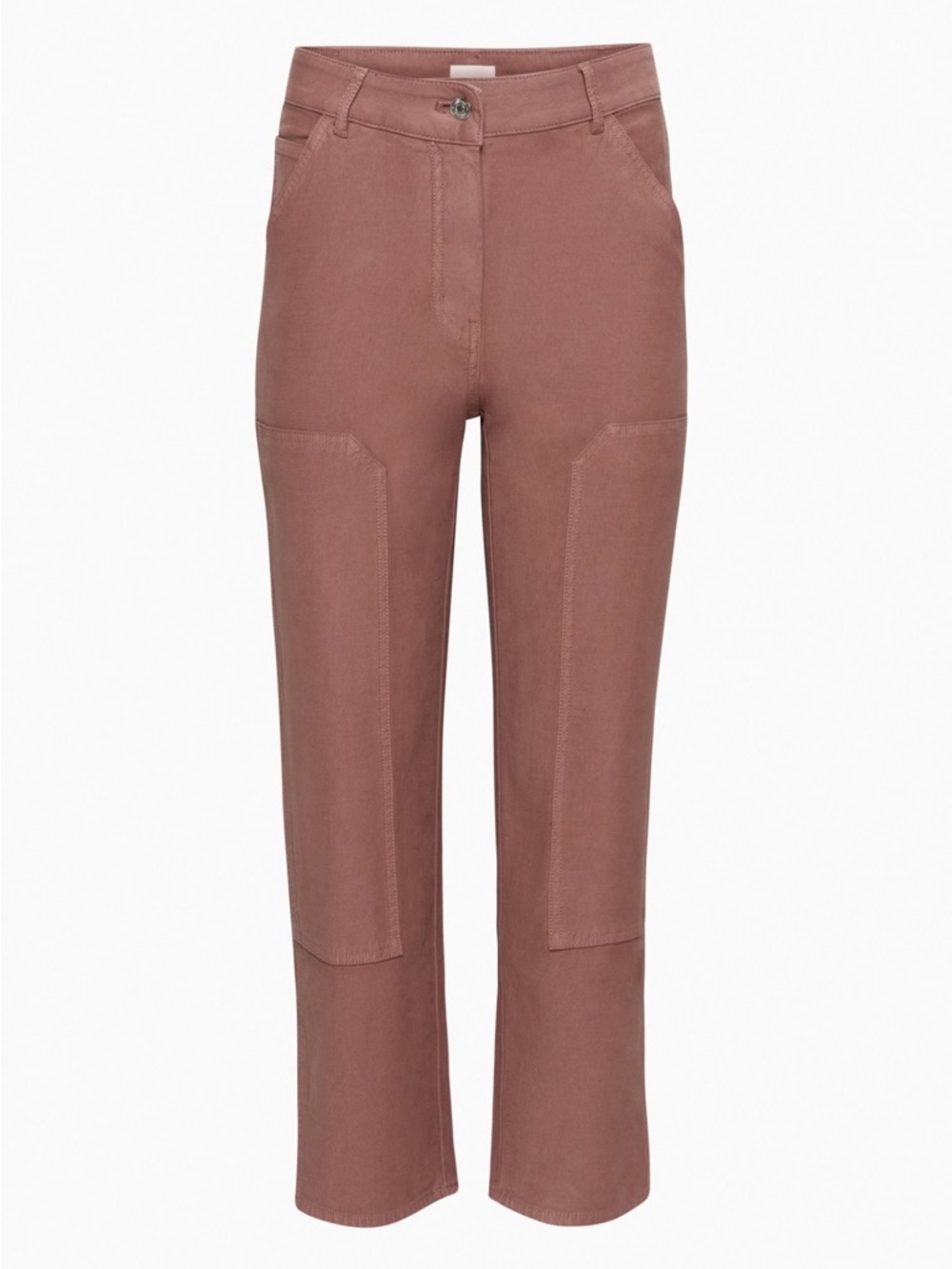 Wilfred Free Brown Utility Carpenter Pants High Rise Straight Leg Size 6 - Picture 2 of 11
